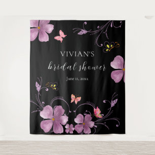 Elegant Baho Er gibt mir Schmetterlinge Brautparty Wandteppich