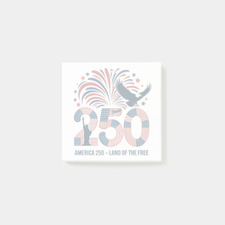 Elegant Bald Eagle America 250 Land of the Free  Post-it Klebezettel