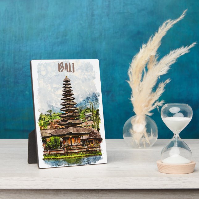 Elegant Bali Indonesia Ulun Danu Beratan Fotoplatte (Seite)