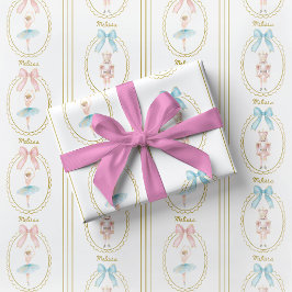 Elegant Ballerina Nutcracker Wrapping Paper Geschenkpapier