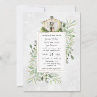 Elegant Barn | Einladung zur Hochzeit von Wasserfa
