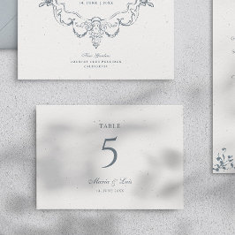 Elegant Baroque Wedding Set I Table Number Card Tischnummer