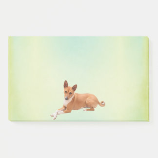 Elegant Basenji Dog Post-it Klebezettel