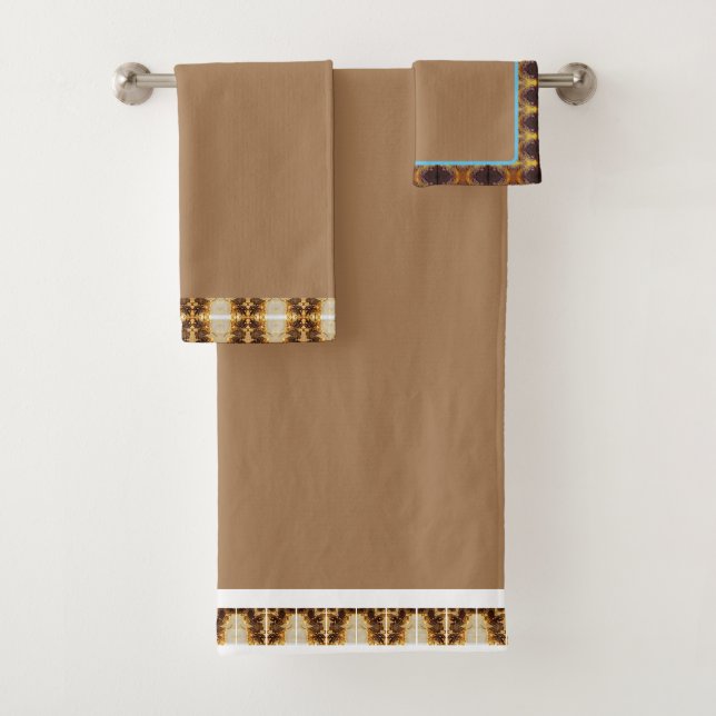 Elegant Bath Handtücher Set Brown (Insitu)