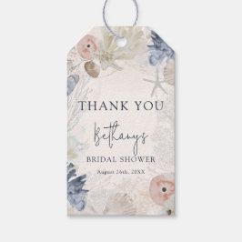 Elegant Beach Nautical Brautparty Vielen Dank Geschenkanhänger