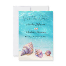 Elegant Beach Wedding Seashells Pearls Nautical
