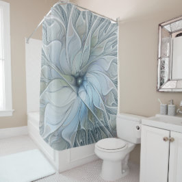 Elegant Beauty Modern Abstract Fractal Art Flower Duschvorhang