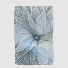 Elegant Beauty Modern Abstract Fractal Art Flower Golfhandtuch