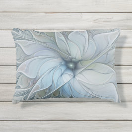 Elegant Beauty Modern Abstract Fractal Art Flower Kissen Für Draußen