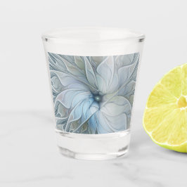 Elegant Beauty Modern Abstract Fractal Art Flower Schnapsglas