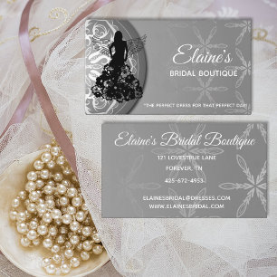 Elegant Beauty or Bridal Boutique Visitenkarte