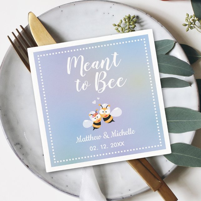 Elegant bedeutet Whimsical Niedlich Wedding Party  Serviette (Von Creator hochgeladen)