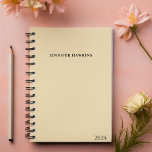 Elegant Beige & Black Script 2024 Weekly Personal Planer<br><div class="desc">Entdecken Sie mit unserem eleganten Beige & Black Script 2024 Weekly Personal Planner die Eleganz. Dieser Planer verbindet raffinierte Ästhetik mit praktischer Funktionalität und bietet eine stilvolle und organisierte Herangehensweise an Ihre wöchentlichen Pläne.</div>