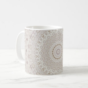 Elegant Beige Boho Medallion Design Kaffeetasse
