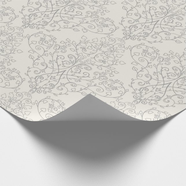Elegant Beige Geschenkpapier (Ecke)
