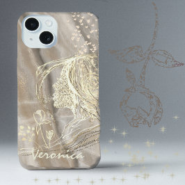 Elegant Beige iPhone 15 Hülle