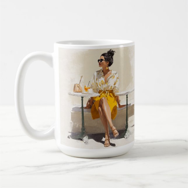 Elegant Benutzerdefiniert Fügen Sie Ihr eigenes Fo Kaffeetasse (Links)