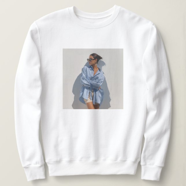 Elegant Benutzerdefiniert Fügen Sie Ihr eigenes Fo Sweatshirt (Design vorne)