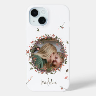 Elegant Berry Wreath Foto Weihnachten Case-Mate iPhone Hülle
