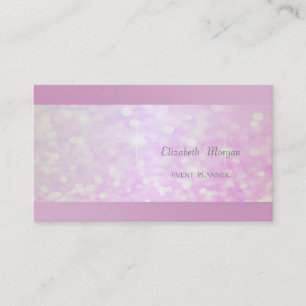 Elegant Beruflich Glittery Bokeh Visitenkarte