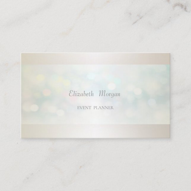 Elegant Beruflich Modern Bokeh Simple Visitenkarte (Vorderseite)