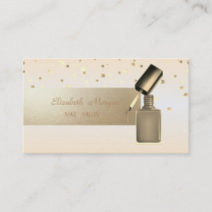Elegant Beruflich, modern,Confetti,Nagelpolnisch Visitenkarte