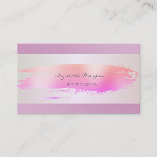 Elegant Beruflich modern, Pinselstriche Visitenkarte (Vorderseite)