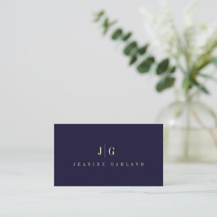 Elegant Beruflich Simple Monogram Minimalistisch B Visitenkarte