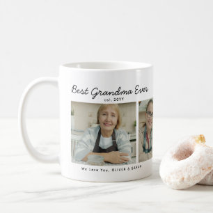 Elegant Beste Oma Aller Zeiten 4 Foto-Collage Her Kaffeetasse