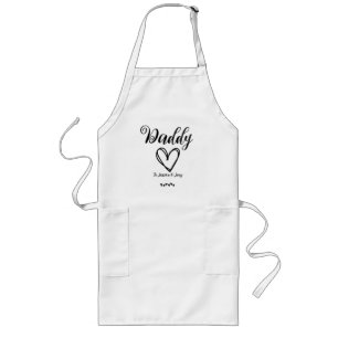 elegant, bester Papa aller Zeiten, Papa-Liebe pers Lange Schürze
