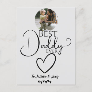 elegant, bester Papa aller Zeiten, personifizieren Feiertagspostkarte