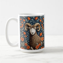 Elegant Big Horn Sheep William Morris Inspiriert