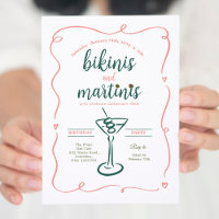 Elegant Bikinis und Martinis 30. Geburtstag