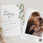 Elegant Birch Tree Boho Foto Wedding Einladung<br><div class="desc">Feiern Sie Ihre Liebe mit unserem eleganten Boho Birch Tree Wedding Invitation, bei dem rustikaler Charme auf Vintage Eleganz trifft. Dieses exquisite Design besticht durch einen anmutig handbemalten Birkenbaum, der perfekt durch eine Vintage Kalligraphie ergänzt wird, die Ihrem Tag eine Touch zeitloser Eleganz verleiht. Auf der Rückseite nimmt Ihre Liebe...</div>