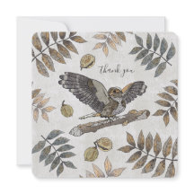 Elegant Bird Natur danke mit Unterschrift