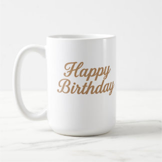 Elegant Birthday Calligraphy Design Kaffeetasse