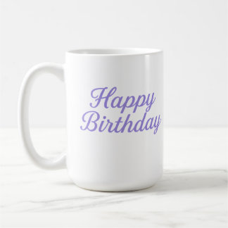 Elegant Birthday Calligraphy Design Kaffeetasse