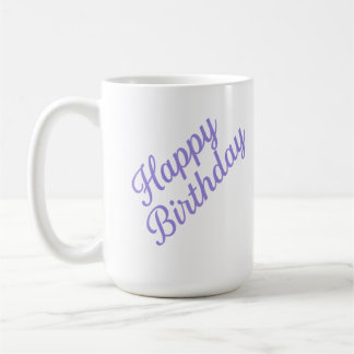 Elegant Birthday Calligraphy Design Kaffeetasse