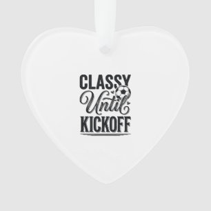 Elegant bis Anpfiff Fußball Vintage-Shirt-Design_1 Ornament
