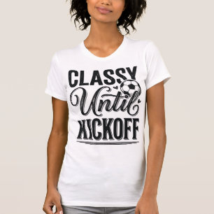 Elegant bis Anpfiff Fußball Vintage-Shirt-Design_1 T-Shirt
