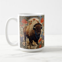 Elegant Bison William Morris Inspiriert