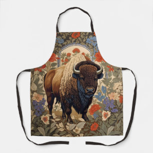 Elegant Bison William Morris Inspiriert Schürze