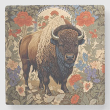Elegant Bison William Morris Inspiriert
