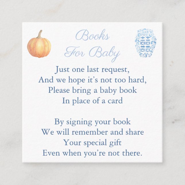 Elegant Bitte bringen Sie eine Babydusche für den  Begleitkarte (Vorderseite)