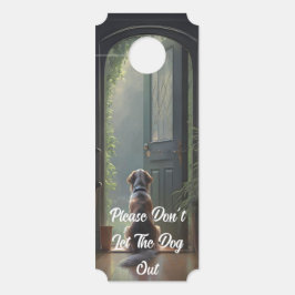 Elegant Bitte Lass den Hund nicht vor der Tür. Türanhänger