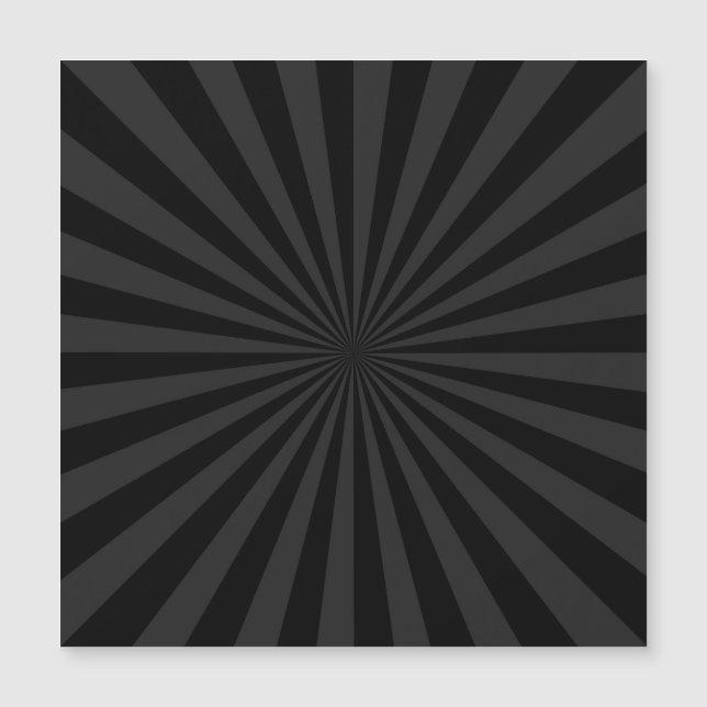 Elegant Black and Charcoal Burst Customize This Magnetkarte (Vorderseite)