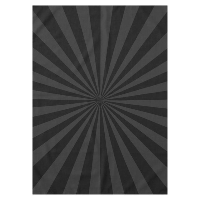 Elegant Black and Charcoal Burst Customize This Tischdecke (Vorderseite)