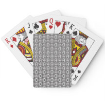 Elegant Black and White Folk Floral Seamless Patte