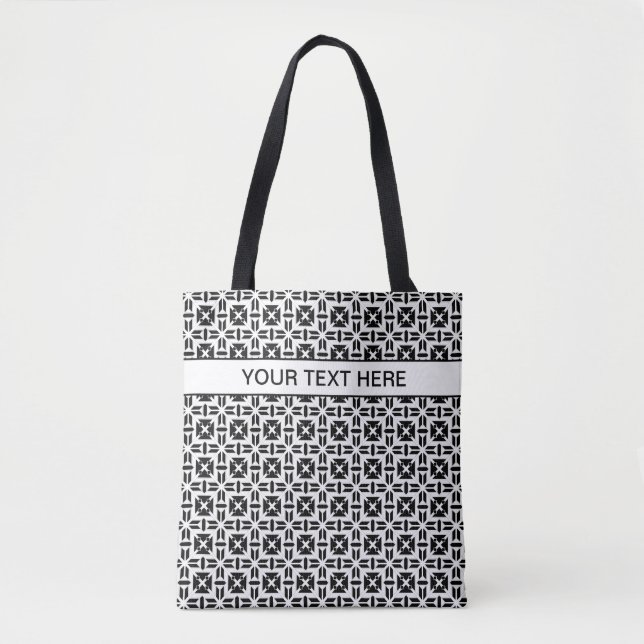 Elegant Black and White Geometric Pattern (Vorderseite)