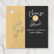 Elegant Black Cheers to 50 Years Birthday Party